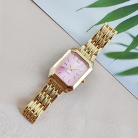 Nuevo Reloj de Pulsera de Cuarzo Rectangular Minimalista y Elegante para Mujer, con Correa de Aleación Ligera de Lujo, Éxito de Ventas en el Extranjero