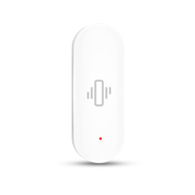 Tuya Zigbee Smart Vibration Sensor for Teller Machines Battery Powered Vibration Detector Compatible with Smart Life APP