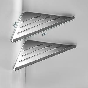 Cesta de ducha esquinera cromada, <span class=keywords><strong>estante</strong></span> esquinero para baño, soporte de jabón esquinero para ducha, <span class=keywords><strong>estante</strong></span> esquinero metálico para ducha - Product Image 6