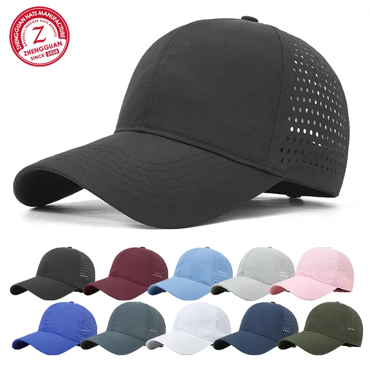 Custom High Quality Baseball Caps Waterproof Nylon Material Trucker Hats Fashion Outdoor Dads Hats