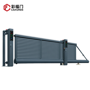 Điện treo cửa trượt bánh xe ít tự động Heavy Duty hợp kim nhôm chống gió tùy chỉnh kích thước cho ngoài trời - Product Image 5