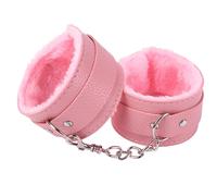 Sexbay Menottes et Bracelets en Peluche Douce pour Jeu de Rôle SM, Menottes de Poignet, Menottes de Jambe, Bracelet de Cheville, Bande de Contrainte, Laisse, Accessoire pour la Vie Sexuelle