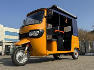 Mototaxi Eléctrico Tuk Tuk, Modelos Bajaj <span class=keywords><strong>Piaggio</strong></span>, Triciclos Motorizados de 1000W, 60V, Certificado DOT, Capacidad de Carga de 300-400kg, 4 Pasajeros, 30-50Km/h - Product Image 3