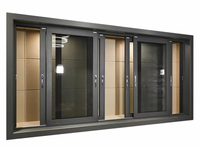 Puerta Corredera de Aluminio y Acero Inoxidable YDNCN Moderna, Resistente a Huracanes, Insonorizada, con Doble Vidrio Templado y Eficiencia Energética para Apartamentos