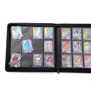 Carpeta con Cierre de 9 Bolsillos para Tarjetas Coleccionables, Capacidad para 360 Tarjetas, Material Exo-Tec, 20 Páginas de Carga Lateral (Negro) - Product Image 4