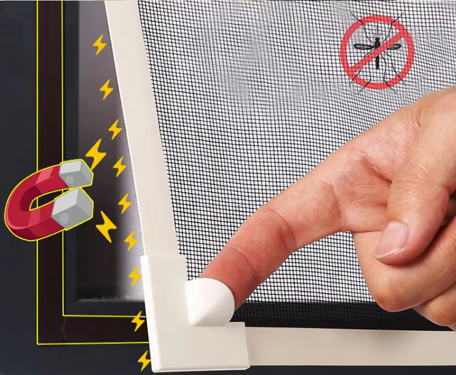 Easy- Install Mosquito-proof Fiberglass Window Screen