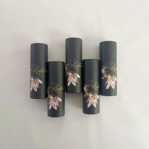 Tube cylindre biodégradable écologique fait à la main personnalisé recyclable baume à lèvres déodorant bâton papier disparaissant impression - Product Image 4