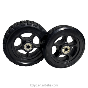 Hochwertige <span class=keywords><strong>5</strong></span>-Zoll-Gummirollen lautlos-verschleiß fest-rutsch fest Geeignet für Wagen, Werkzeug kästen - Product Image 5