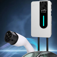 7KW 32A Typ 2 Einphasiges EV-Wandladegerät APP-Steuerung mit Anzeigelicht IP54 Wasserdichte Wallbox für den Heimgebrauch