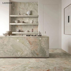 <span class=keywords><strong>Lastra</strong></span> di marmo del <span class=keywords><strong>giardino</strong></span> di Landerstone Monet per la tavola dell'isola e la vanità nella personalizzazione della casa la <span class=keywords><strong>lastra</strong></span> di marmo della pietra della natura - Product Image 1