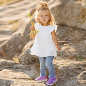 Ropa de Verano Transpirable y Suave para Bebés Niñas, <span class=keywords><strong>Camiseta</strong></span> con Volantes en Capas, Sin Mangas, <span class=keywords><strong>Cuello</strong></span> Redondo - Product Image 3