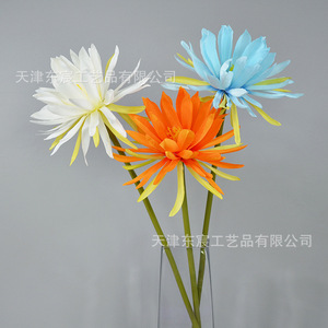 Fleur artificielle à tige unique Epiphyllum de Chen Zhongyu, blanc crème, en polyester, accessoire de photographie de mariage - Product Image 3