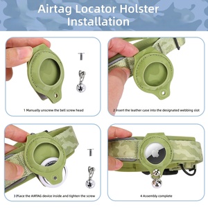 Cocok untuk Pelindung Kulit Apple Airtag Tracker, Cincin Leher Hewan Peliharaan dari Nilon, Kalung Penentu Posisi Anjing - Product Image 4