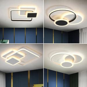 Recién llegado, luces led cuadradas montadas en superficie, sala de estar, dormitorio, lámpara de techo circular ultrafina moderna - Product Image 1
