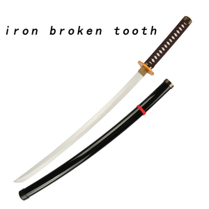 Espada de Madera para <span class=keywords><strong>Cosplay</strong></span> de Anime Japonés, Tasaka, Diente Roto de Hierro, Arma Bakusaiga, Cuchillo de Madera - Product Image 3