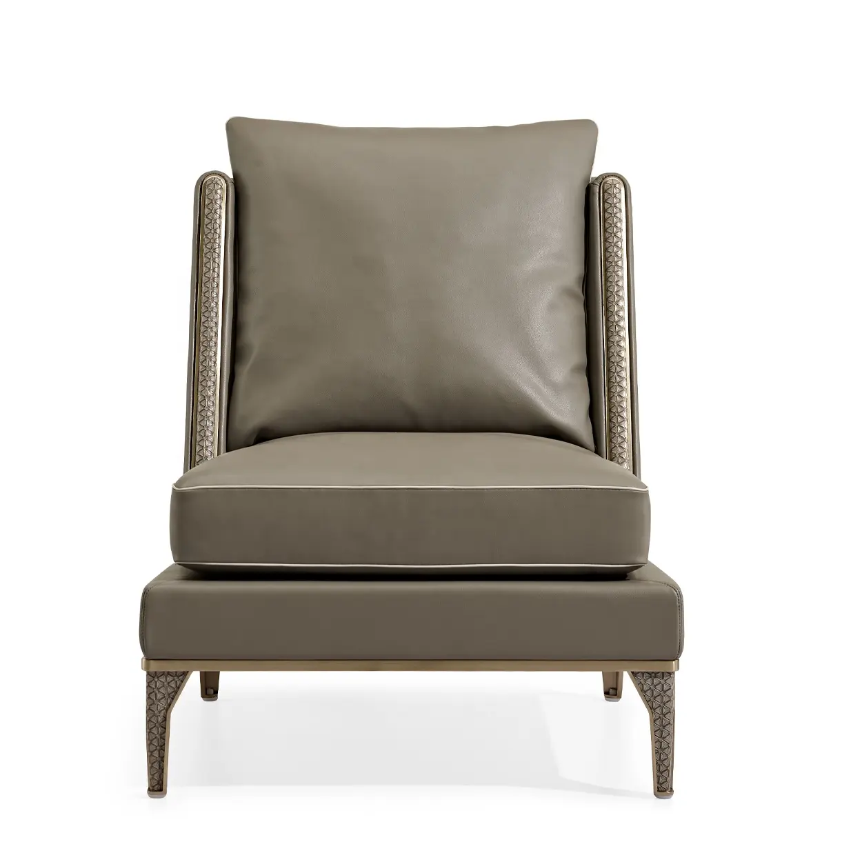 Art Deco Single Leather Sofa
