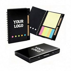 Wholesale Logo <b>Notepad</b> With Pen Sticky Note Combination Portable Small Notebook for Advertising Business Promo Gift - Product Image 1