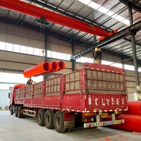 Tuyau en plastique PE DN800-1000MM, épaisseur 30MM, noir, pour siphon inversé de rivière, drainage des inondations et travaux de régulation hydrologique
