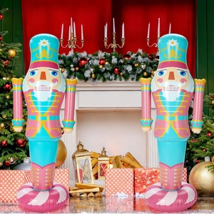 Giant Inflatable <b>Nutcracker</b> Outdoor Holiday Decoration for Halloween & Christmas Weatherproof PVC Yard/Lawn/Garden Party Use - Product Image 6