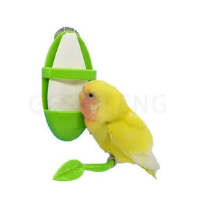 Công nghiệp chủ nhựa màu xanh lá cây chim ăn cup Bird lồng lưu trữ bát đứng Parrot giữ thực phẩm