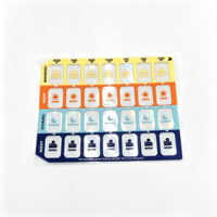 Étiquette personnalisée en PVC transparent pour boîte à médicaments, pour l'emballage pharmaceutique et de compléments alimentaires
