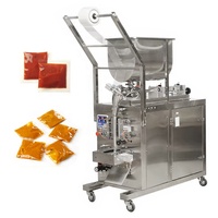 Machine de remplissage et d'emballage multifonctionnelle automatique pour sachets en plastique de pâte, huile de piment et sauce tomate, avec trémie en U mélangeable