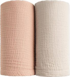 Lenzuola per culla in mussola per bambina 2 pezzi di cotone per bambini lenzuola per lettino Standard Set di lenzuola per lettino verde crema fiorire - Product Image 3
