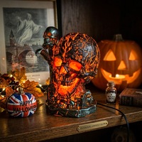 Nouvelle lampe d'Halloween, accessoires et décorations créatives en résine pour la maison, le bureau et la cour