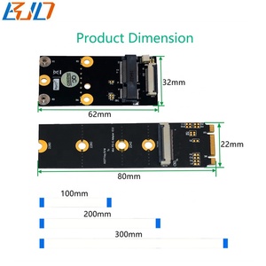 Bán Buôn M.2 Ngff Key B + M Giao Diện Để Mini Pci-E MPcie Khe Cắm Không Dây Adapter Thẻ + Fpc Cáp Hỗ Trợ Wifi Bt Mô-đun - Product Image 5