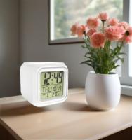 Réveil Led à couleur changeante, horloge à Sublimation à Cube fonctionnant sur batterie