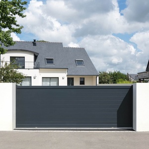 Puerta de Entrada Automática Moderna de Aluminio Corrediza con Motor Eléctrico, Puerta de Seguridad para Entrada de Vehículos para Uso Residencial - Product Image 3