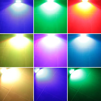 Luz Estroboscópica de 60W RGB LED Blanca, Proyector de Destellos con Sonido para Fiestas, Efecto de Iluminación para Escenarios, DJ, Discotecas, Bodas, Fiestas en Casa