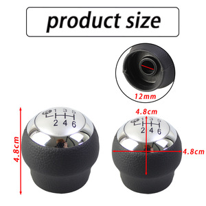 Toyota Gear <b>Shift</b> <b>Knob</b> Cover Pu Leather Black 5 Speed 6 Speed Car Accessory - Product Image 4