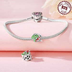 Daisy S925 Sterling Silver Bracelet <strong>Charm</strong> Beaded DIY Heart Shaped <strong>Infinity</strong> <strong>Symbol</strong> Hand Jewelry Jewelry Making - Product Image 5