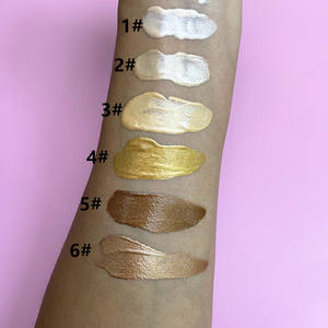 液体蛍光ペンメイクアップシマーとシャイン超滑らかな放射イルミネーターフェイスチークボーンボディグローブロンザーフェイスプライマー - Product Image 5