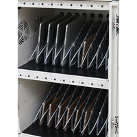 Armoire de charge mobile en métal pour 30 appareils USB-C à charge rapide, pour ordinateurs portables jusqu'à 15,6 pouces, équipement scolaire et éducatif