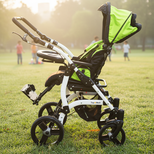 รถเข็นวีลแชร์แบบพิเศษสำหรับเด็กพิการทางสมองชนิดปรับเอนได้ - Product Image 1