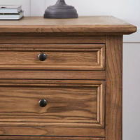 Table d'ordinateur en bois massif de style rétro américain RH, bureau en chêne blanc, table de bureau, mobilier de bureau à domicile