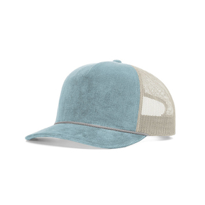 Gorra de camionero de malla 930 de alta calidad, gorra de pana de 5 paneles personalizada con cuerda, estilo Hip Hop para ropa de playa, venta al por mayor - Product Image 5