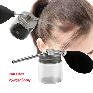 Hot Sale Barber Gold Schwarz Silikon Dicke Faser Spray Applikator Haar gebrauch Salon Tool Friseur Glas Sprüh pumpe Für Salon