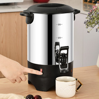 Distributeur de café TIANXING 5L en acier inoxydable, urne isotherme pour boissons, idéal pour hôtels, buffets, restaurants et services de restauration commerciale