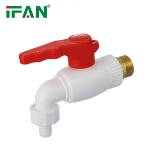 IFAN Factory fornitore PPR raccordi per tubi in plastica bianco 1/2 "3/4" raccordi filettati BSP Bibcork raccordi PPR