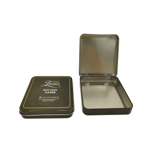 metal cigarette box with custom printing hinged flip lid cigarette tin box cigarette packaging box
