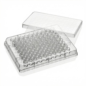 Microplaques de culture cellulaire stériles jetables à 96 puits, fond en U pour une croissance cellulaire uniforme, équipement de <span class=keywords><strong>laboratoire</strong></span> de microbiologie - Product Image 3