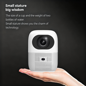 Proyector de Video Wi-Fi Inteligente Android Full <span class=keywords><strong>HD</strong></span> 1080P Compatible con 4K para Cine en Casa y Exteriores - Product Image 2
