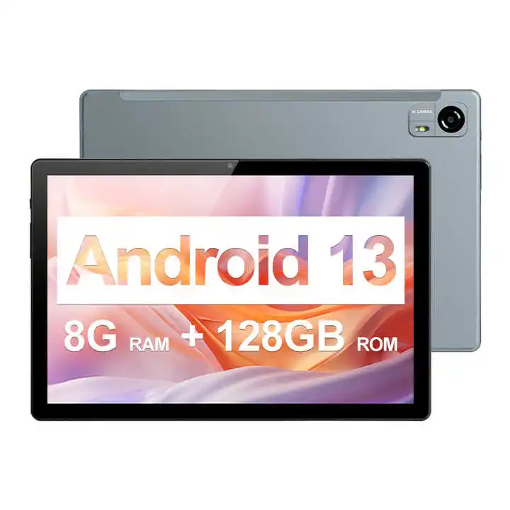 Tablette 10 pouces Business Ram 8 Go + 128 Go 1280x800 IPS Tablette Android 13 Tablette de jeu avec emplacement pour carte SIM 4G LTE