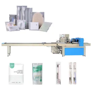 Fully Intelligent Automatic Small Biscuits Plastic Knife Spoon Fork Wet Tissue Packaging Machine