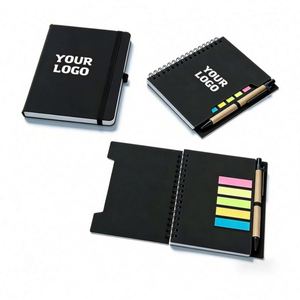 Wholesale A6 Size Notebooks With Printed Logo Pu <b>Leather</b> Cover Journal Notebook for Office School Promo Business Gift - Product Image 1