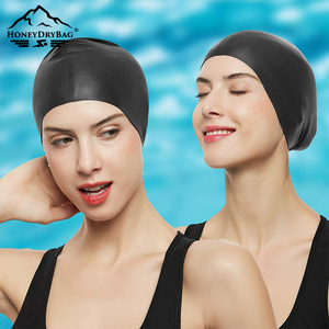 <span class=keywords><strong>Bonnet</strong></span> <span class=keywords><strong>de</strong></span> bain en silicone imperméable avec logo personnalisé OEM Chapeau <span class=keywords><strong>de</strong></span> natation unisexe léger et confortable pour adultes enfants <span class=keywords><strong>piscine</strong></span> plage - Product Image 2