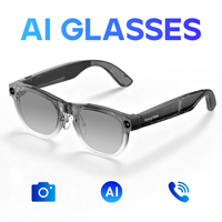 Gafas Inteligentes FancyView con IA, Cámara de 8MP, Grabación de Video, Wifi6, Transferencia Rápida, Asistente de Voz con IA, Traducción en Tiempo Real